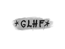Graffiti scellé | GLHF (Blanc requin)