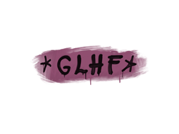 Graffiti scellé | GLHF (Rose princesse)