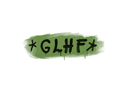 Versiegeltes Graffiti | GLHF (Gefechtsgrün)