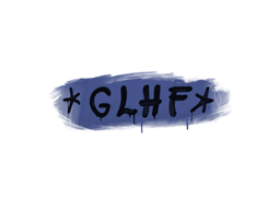 Grafiti precintado | GLHF (azul SWAT)
