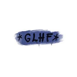 Sealed Graffiti | GLHF (SWAT Blue)