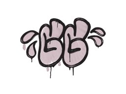 Graffiti scellé | GGWP (Rose cochon de guerre)