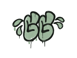 Zalakowane graffiti | GGWP (pieniężna zieleń)
