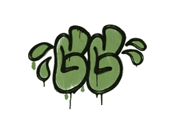 Graffiti scellé | GGWP (Vert bataille)