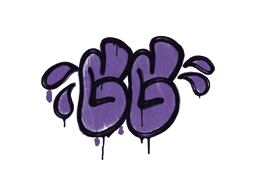 Versiegeltes Graffiti | GGWP (Monsterviolett)