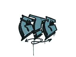 Primary image of skin Sealed Graffiti | GTG (Wire Blue)