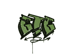 개봉 안 한 그래피티 | GTG (전투복 초록색)