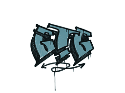 Sealed Graffiti | GTG (Wire Blue)