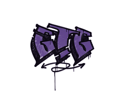 Graffiti scellé | GTG (Violet monstre)