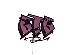 Graffiti scellé | GTG (Rose princesse)