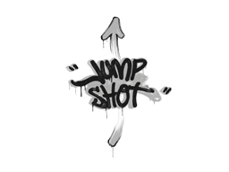 Versiegeltes Graffiti | Jump Shot (Haiweiß)