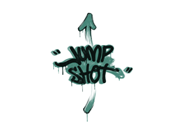 Graffiti scellé | Jump Shot (Vert grenouille)