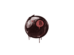 Primary image of skin Sealed Graffiti | 8-Ball (Blood Red)