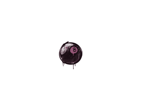 Versiegeltes Graffito | 8-Ball (Prinzessinpink)