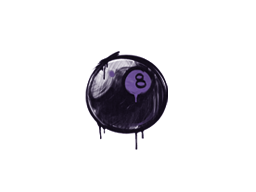 Graffiti scellé | 8-Ball (Violet monstre)