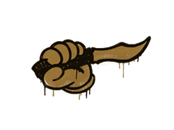 Sealed Graffiti | Backstab (Desert Amber)