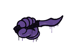 Grafiti precintado | Puñalada trapera (púrpura monstruo)