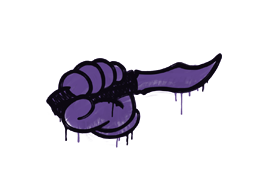 Default of skin Sealed Graffiti | Backstab (Monster Purple)