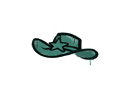 Graffiti scellé | Shérif (Vert grenouille)