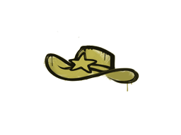 Grafiti precintado | Sheriff (amarillo pollo)