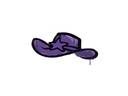 Zalakowane graffiti | Szeryf (potworna purpura)