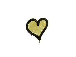 Primary image of skin Sealed Graffiti | Heart (Tracer Yellow)