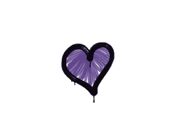 Default of skin Sealed Graffiti | Heart (Monster Purple)