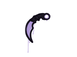 Grafiti precintado | Karambit (violeta violento)