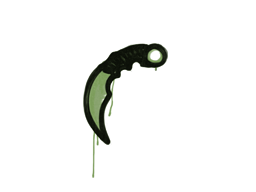 Graffiti scellé | Karambit (Vert bataille)