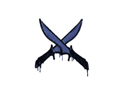 Graffiti scellé | X-Knives (Bleu SWAT)