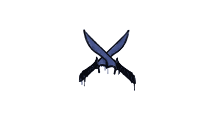 Sealed Graffiti | X-Knives (SWAT Blue)