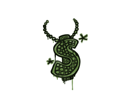 Sealed Graffiti | Bling (Battle Green)