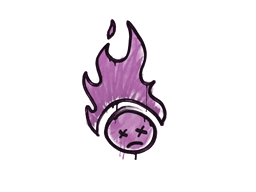 Mühürlü Grafiti | Kızarmış (Bazuka Pembesi)