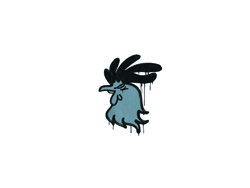 Graffiti | Cocky (Wire Blue)