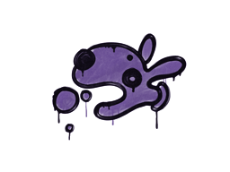 Graffiti scellé | Popdog (Violet monstre)