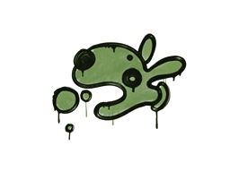 Grafiti precintado | Popdog (verde camuflaje)