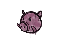 개봉 안 한 그래피티 | 돼지 (공주 분홍색)