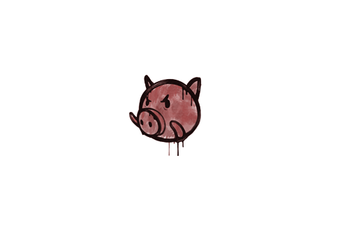 Graffiti | Piggles (Blood Red) Prices
