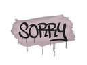 Sealed Graffiti | Sorry (War Pig Pink)
