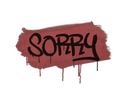 Sealed Graffiti | Sorry (Blood Red)