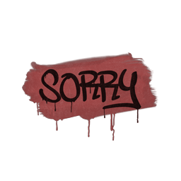 Sealed Graffiti | Sorry (Blood Red)