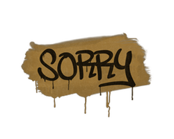 Sealed Graffiti | Sorry (Desert Amber)