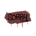 Sealed Graffiti | Sorry (Brick Red)