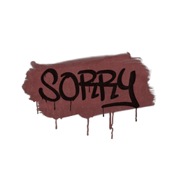 Sealed Graffiti | Sorry (Brick Red)
