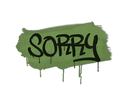 Запечатане графіті | Вибачте (Бойовий зелений)