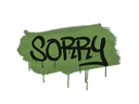 Sealed Graffiti | Sorry (Battle Green)
