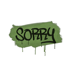 Sealed Graffiti | Sorry (Battle Green)