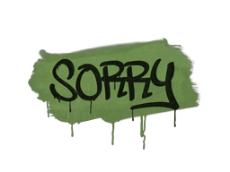 Sealed Graffiti | Sorry (Battle Green)