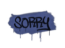 Sealed Graffiti | Sorry (SWAT Blue)