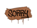 Sealed Graffiti | Sorry (Brick Red)
